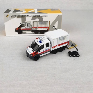 Tiny 134 Mercedes-Benz เครื่องปริ้นท์ 6X6 Hong Kong Police (Eod) 1/76 Diecast Modell 006348