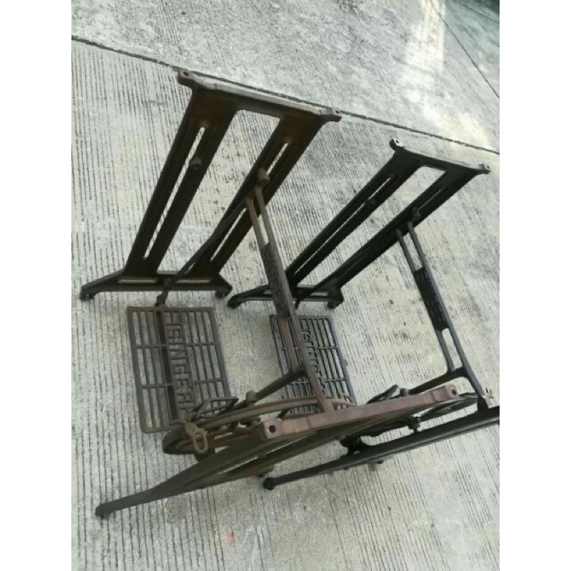 ขาจักรเย็บผ้าเหล็กหล่อ singer มือสอง ล้อครบ อ่านก่อนสั่ง