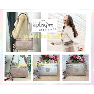 ส่งฟรี ไม่ใช่โค๊ด !! ของแท้ ✔️ พร้อมส่งค่ะ ▪️ 8.5 นิ้ว ▪️ 🐒 KIPLING 4 ZIP MINI CROSSBODY BAG