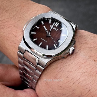 Seikomod New Arrivals ทรงปาเต๊กNautilus ModelระบบAutomatic Sapphire Glass 40MM