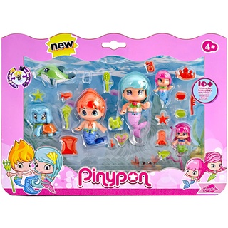 Pinypon ตุ๊กตานางเงือกน้อย Sirenitas Pack of 6 Figures แพ็ค 6 ชิ้น ของแท้