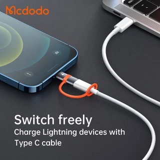 Mcdodo OTG อะแดปเตอร์แปลงข้อมูล Type C เป็น Lightning รองรับ 20W 60W PD ชาร์จเร็ว สําหรับ iPhone 15 14 13 Pro Max 12 11 Xr X 8Plus 7 6S OTG-051