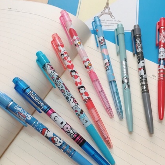 ปากกาลูกลื่น ลายสนูปปี้ snoopy หัวเล็ก 0.38 mm by M&G