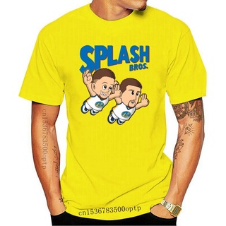 ใหม่ เสื้อยืดลําลอง ผ้าฝ้าย 100% แขนสั้น คอกลม พิมพ์ลาย Steph Curry And Klay Thompson Splash Bros สําหรับผู้ชายสามารถปรั