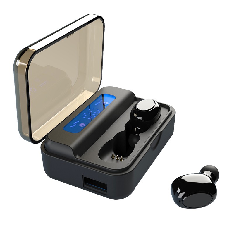 CALDECOTT S590 Battery Electric Quantity TWS Bi-ear Waterproof Wireless Bluetooth 5.0 Version