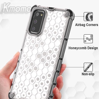 เคสโทรศัพท์แฟชั่นแบบรังผึ้งแบบใสกระจายความร้อนกันกระแทก Samsung Galaxy A41A51 A71 A03s A11 A31 A12 A02 M02 M11 A01