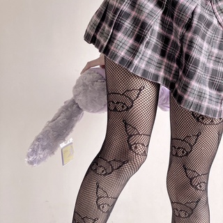 Kawaii Fishnet Stockings Kuromied Designer Tight Sexy Pantyhose Cute Cartoon Lolita Party Anime G Goth Stockings Women