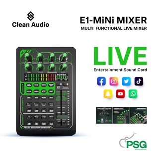 CLEAN AUDIO E1-MiNi MIXER MULTI FUNCTIONAL LIVE MIXER Entertainment Sound Card