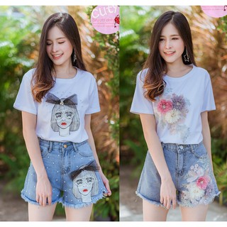 ORDER No. 020-1 Hot Item Jean Short Set ผู้หญิง