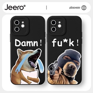 Jeero เคสคู่ เคสไอโฟน คู่รัก กันกระแทกซิลิโคนนุ่มน่ารักตลก เคสโทรศัพท์ Compatible for iphone 14 13 12 11 Pro Max SE 2020 X XR XS 8 7 ip 6S 6 Plus HFF1434