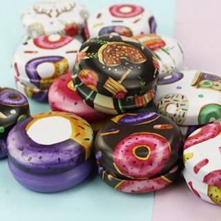 12pcs Mini Elegant Flower Tin Box DIY Candle Jar Balm Round Empty Lipstick Case