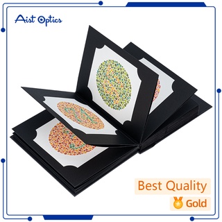 AIST Hot Selling New Publish Ishihara Book 38 Plates Optometry Color Blindness Color Deficiency Test Book High Quality