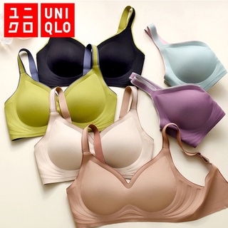 พร้อมส่ง Uniqlo Airism ชุดชั้นใน ไร้รอยต่อ ไม่มีโครงเหล็ก บาง ปรับได้ สําหรับผู้หญิง