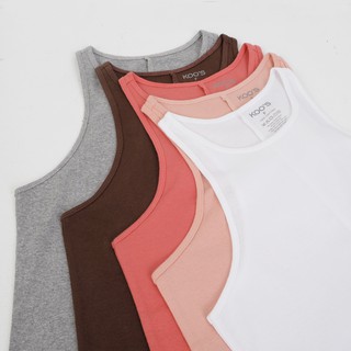 KOOS เสื้อกล้ามริป racer tank  -  100% คอตตอน