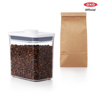 OXO กล่องถนอมอาหาร สี่เหลี่ยมผืนผ้า ขนาดใหญ่ 1.6 ลิตร l  POP Container Rectangle Short 1.6 L ของแท้ 100%