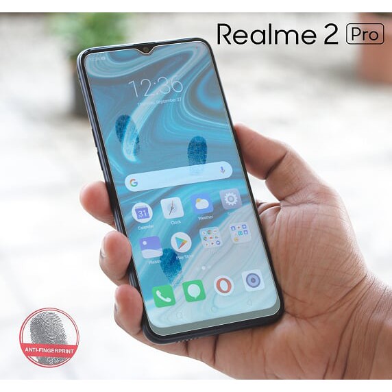 ฟิล์มกระจก เต็มจอ เรียวมี2 /  เรียวมี2 โปร Full Glue Matte Protector Anti-Fingerprint For Realme 2 / Realme 2 Pro