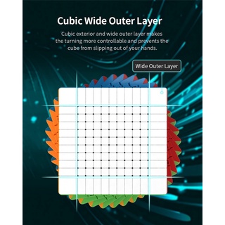 Moyu Meilong รูบิคนีโอคิวบ์ 11X11 ความเร็ว 11x11x11 ไร้สติกเกอร์