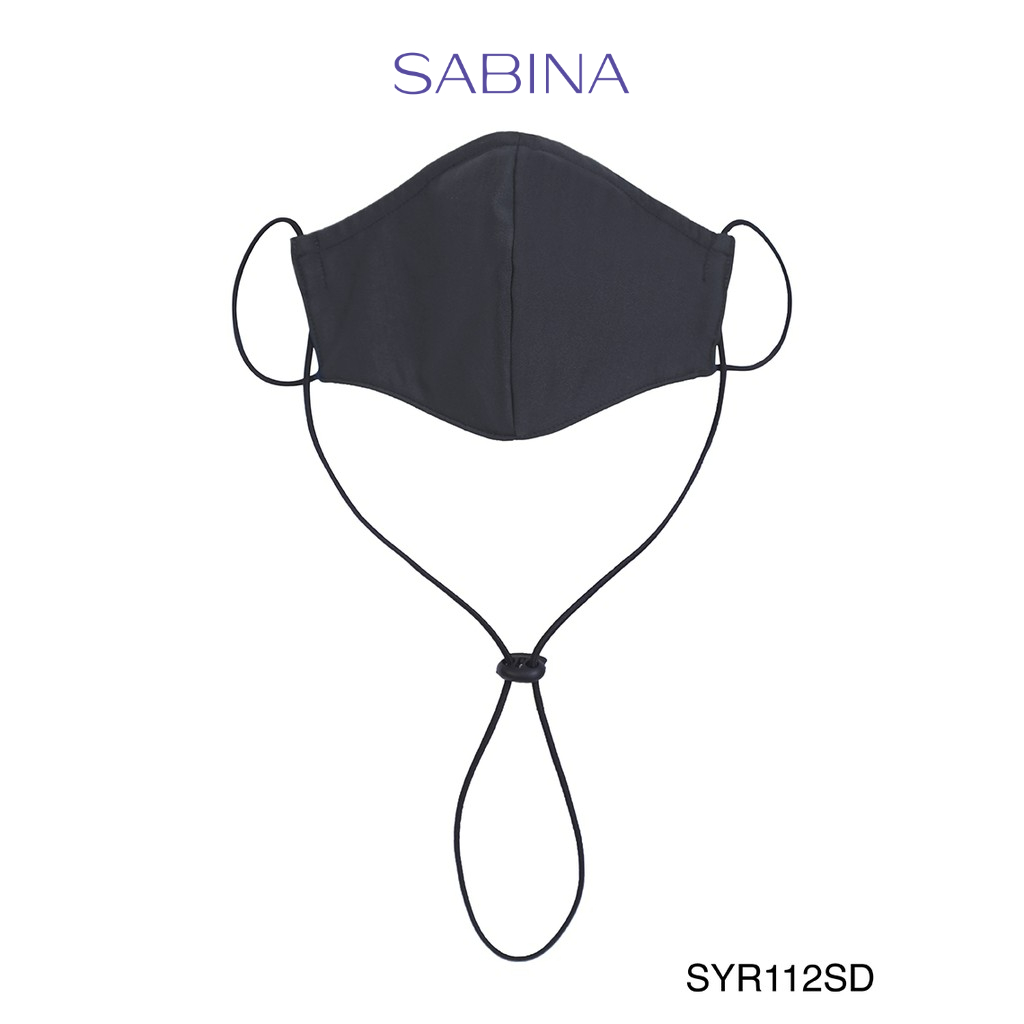 Sabina หน้ากากอนามัย TRIPLE MASK :  3 LAYER PROTECTION WITH MAGIC SILVER INNOVATION รหัส SYR112SD สีเทา มีสายคล้องคอ