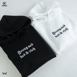 9FEB hoodies ลาย  Young Sad (ลายปัก) ฮู้ดดี้ เสื้อกันหนาว