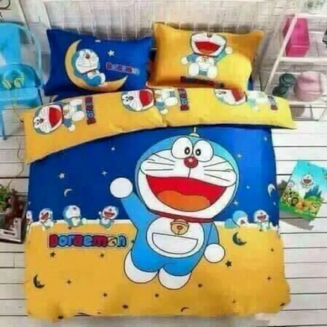 ชุดผ้าปูที่นอน พร้อมผ้านวม โดเรมอน 1