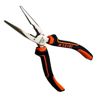 pliers 6" KSEIBI LONG NOSE PLIER PLASTIC GRIP Hand tools Hardware hand tools คีม คีมปากแหลม ด้ามพลาสติก KSEIBI 6 นิ้ว เค