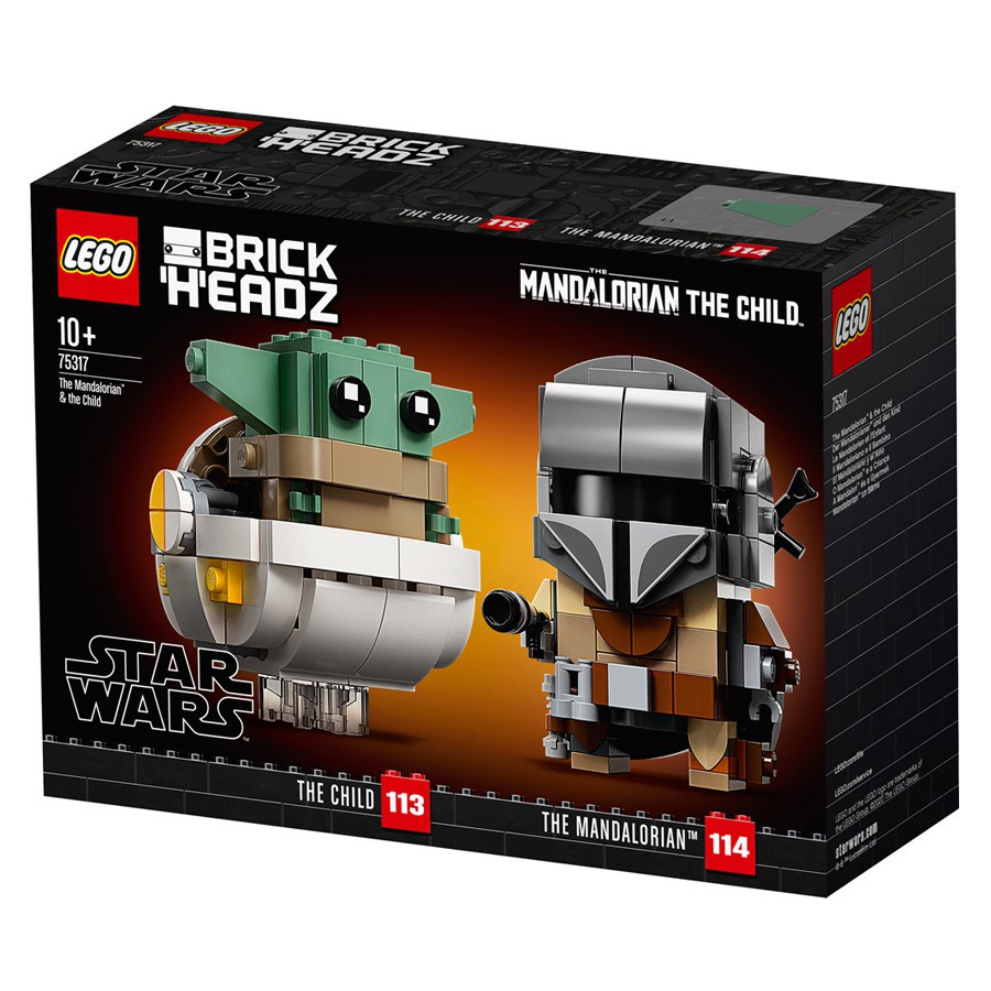 Lego 75317 Brickheadz : Mandalorian & The Child เลโก้ แท้ 100% พร้อมส่ง