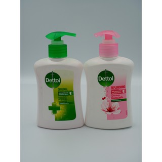 Dettol เดทตอล สบู่เหลวล้างมือ ออริจินัล/รีเพลนนิชชิ่ง 225 มล.