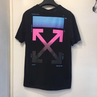 OFF WHITE New rainbow gradient arrow  T-shirt