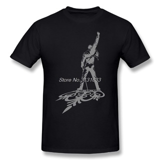 [S-5XL] เสื้อยืดแขนสั้นลําลอง คอกลม ผ้าฝ้าย 100% พิมพ์ลายกราฟฟิค Freddie Mercury Queen น่ารัก ของขวัญ สําหรับผู้ชาย