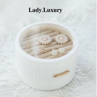 𝐋𝐀𝐃𝐘.𝐋𝐔𝐗𝐔𝐑𝐘 -White palatial Jewelry Box 🤍👑 พร้อมส่ง!