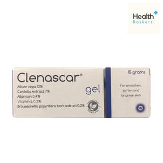 Clenascar gel 15 g คลีนาสการ์ ลดรอยแผลเป็น บำรุงผิวหน้า ลดรอยดำ 1หลอด 15กรัม