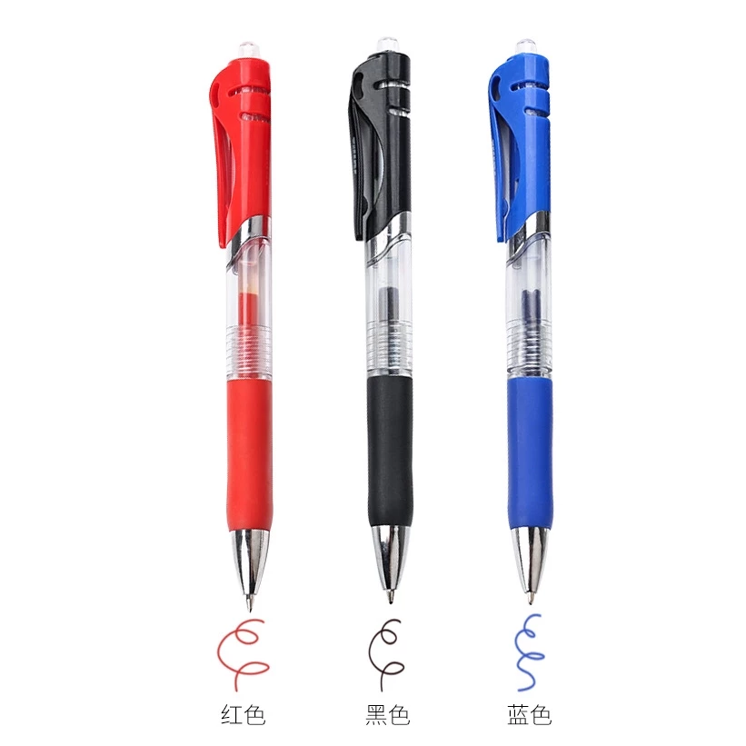 [ของใหม่] ปากกาเจล แบบกด ขนาด 0.5mm S0120 มี3สี ปากกากึ่งลูกลื่น