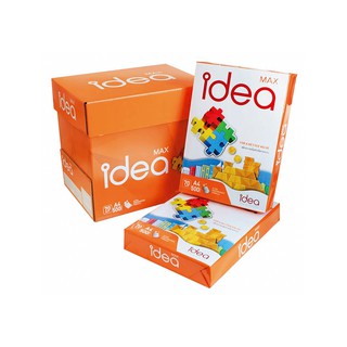 ไอเดีย แมกซ์ กระดาษถ่ายเอกสารA4 70 แกรม 500 แผ่น x 5 รีม Idea Max Copier Paper A4 70 gsm. 500 sheets x 5 reams.