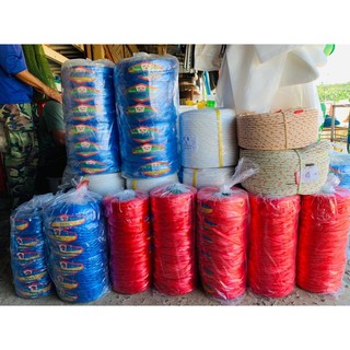 เชือกโยงเรียนตราหัวเป็ด 1 แถวมี6ม้วน สีแดง