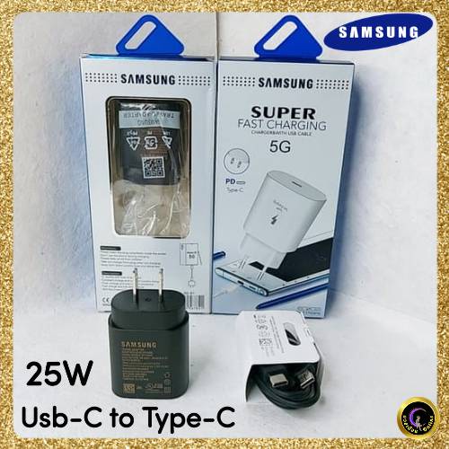 ที่ชาร์จซัมซุง Type C to Type C แท้​ หัวชาร์จ + สายชาร์จ TA800 USB C-C pd 25W Samsung Type-C 3A 25W. ❤ หัวชาร์จ+สาย