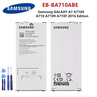 SAMSUNG EB-BA710ABEแบตเตอรี่ 3300mAhสำหรับSamsung GALAXY A7 A7100 A710 A7109 A710F 2016 Edition + เครื่องมือ