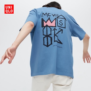 Uniqlo เสื้อยืดแขนสั้น พิมพ์ลายไอคอน NYC POP ICONS สําหรับผู้ชาย และผู้หญิง (UT) 453488 Uniqlo