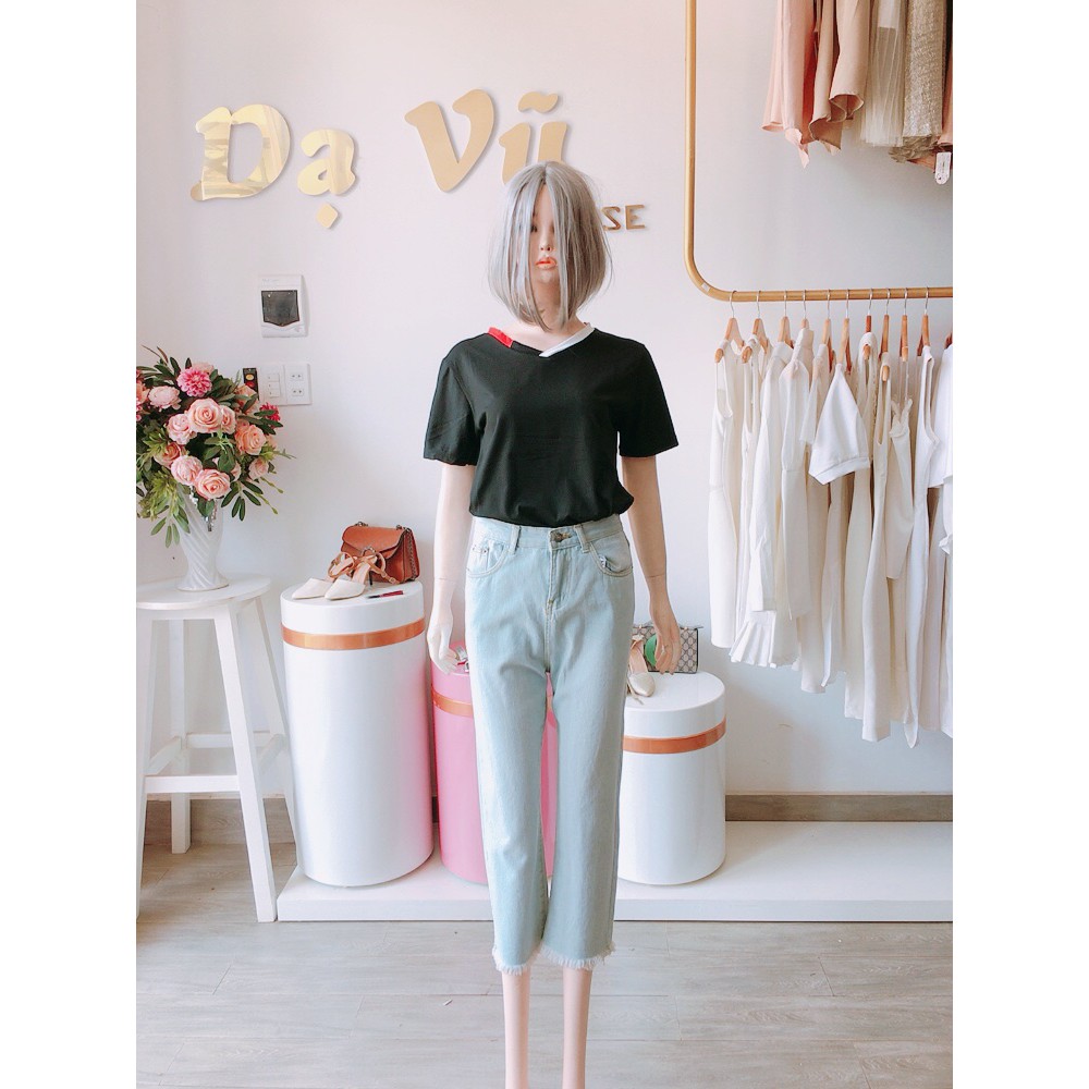 LIGHT BLUE STRAIGHT-TUBE JEANS SUPER EASY TO MIX