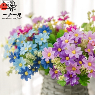 Mizzle Nordic Floral Art 28 Hops Chrysanthemum Small Daisy 7 Fork Simulation Flower Decorative Flower Silk Flower Fake Flower Small Fresh Plastic Flower