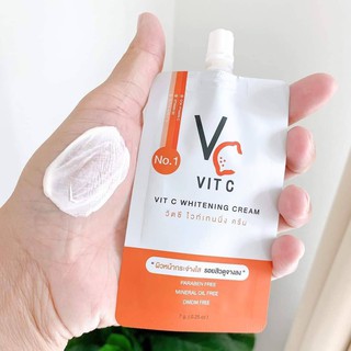 แบบซอง 1 ซอง VIT C WHIENING CREAM ครีมวิตามินซี เข้มข้น