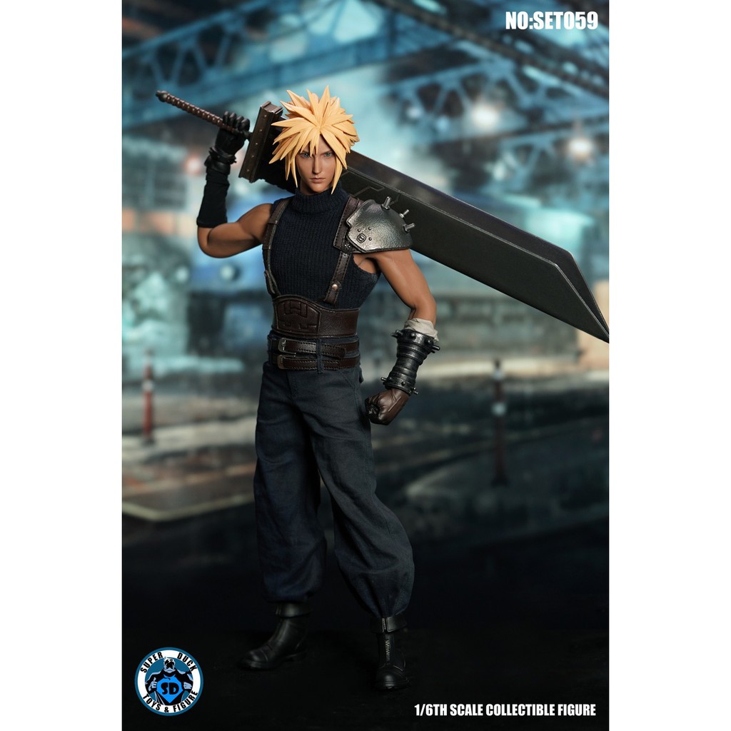 In-Stock 1/6 Scale SUPER DUCK Final Fantasy Remake 7 Mercenary Custom Kit SET059 Cloud Strife First Class Soldier