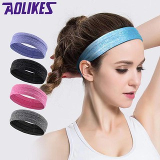 พร้อมส่ง💥AOLIKES ของแท้💯(TD-2103) ผ้าคาดศรีษะ ผ้าคาดหัว ผ้าฝ้ายคาดศีรษะ ซับเหงื่อ ออกกำลังกาย ใส่สบายแน่นกระชับ