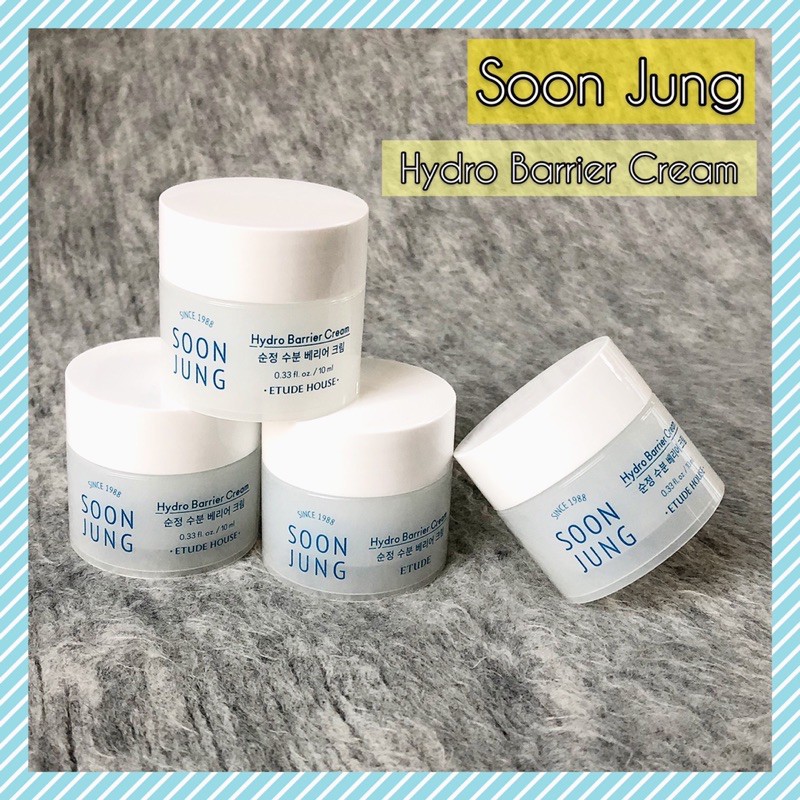 [แท้ 🍒 พร้อมส่ง] Etude House Soon Jung Hydro Barrier Cream 10ml อีทูดี้ เฮาส์ ซุนจองครีมสำหรับผิวแพ้ง่าย