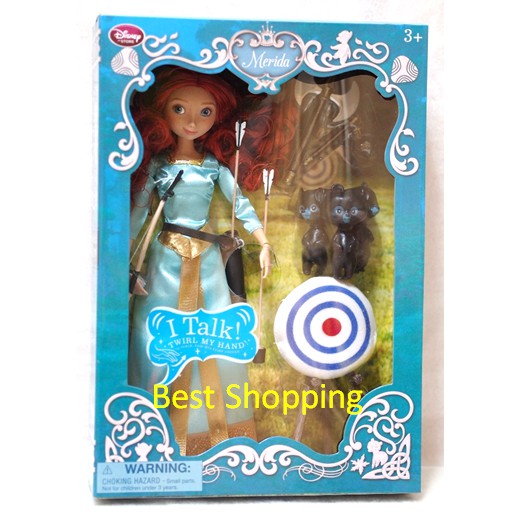 Disney / Pixar BRAVE Movie Exclusive 11 Inch Talking Doll Merida