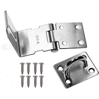 Kiprun ประตู Hasp Latch 90 องศาความปลอดภัยมุมล็อค Latch สําหรับ Push เลื่อน Barn ประตู