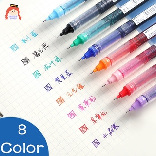 Nikki ปากกาลูกกลิ้ง 8 สี (0.5 มม.) สําหรับเขียนจิตรกรรม Mark