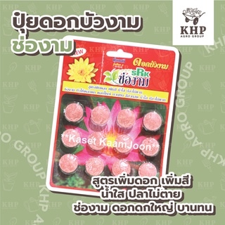 ปุ๋ยบัว สูตรเพิ่มดอก เพิ่มสี น้ำใส ปลอดภัย ปลาไม่ตาย (100% organic)