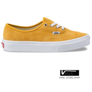 VANS AUTHENTIC PIG SUEDE MANGO MOJITO TRUE WHITE SNEAKERS สินค้ามีประกันแท้