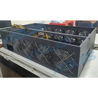 (พร้อมส่ง) ริก RIG คอมพิวเตอร์MinerCaseSet B85 with 4/8 Fans Motherboard 8 Slots 4GB DDR 128GB SSD MSATA2200W/2400W/2500