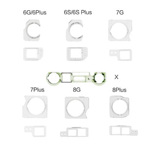 2 ชุด / ล็อต ด้านหน้า กล้อง พร็อกซิมิตี้ เซนเซอร์ พลาสติก แหวนยึด สําหรับ iPhone 5 5S 5C 6 6S 7 8 Plus X XR XS กล้อง ฝาครอบ พลาสติก